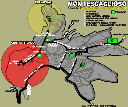 Mappa di Montescaglioso