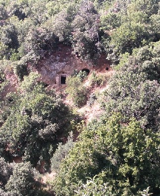 Gallicchio: grotte tra i boschi.