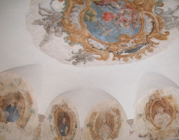 Montescaglioso, Abbazia: dipinti sala del Capitolo.