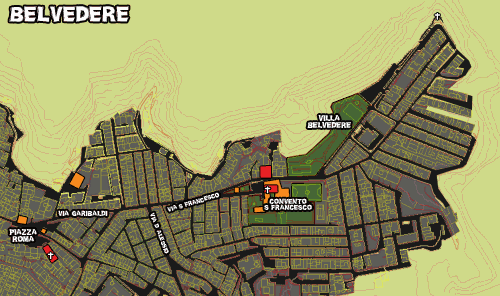 Mappa di Montescaglioso - zona Belvedere