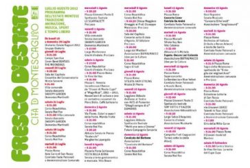 Programma FRESCO D’ESTATE 2012