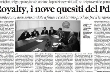 Petrolio in Basilicata: il PDL all’attacco!