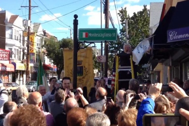 Montescaglioso street …a Paterson, in New Jersey