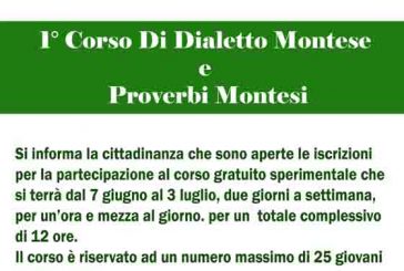 1° corso di dialetto e proverbi montesi