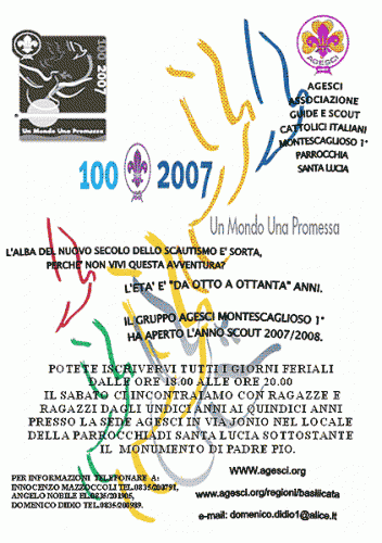Invito per l’anno scout 2007/2008
