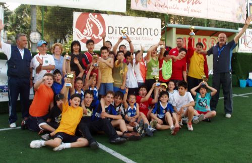 I Finalisti del Roberto Baggio 2008, ospiti del Presidente di Atlas Calcio 5 Montescaglioso, Vincenzo Didio