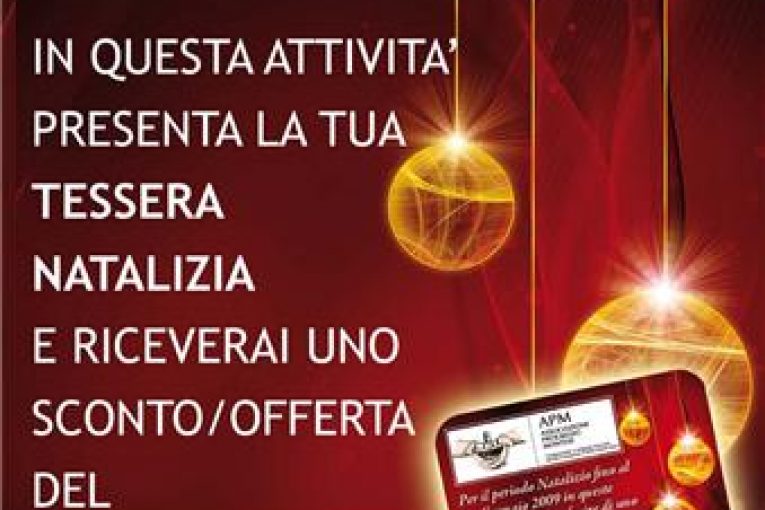INIZIATIVA COMMERCIALE FESTIVITA’ NATALIZIE ASSOCIAZIONE PROGRESSO MONTESE