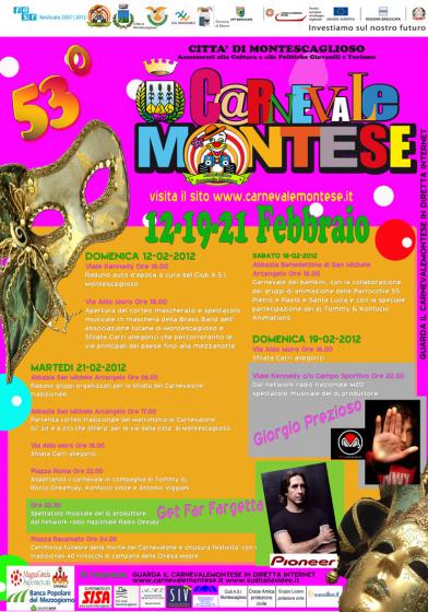 Presentato il programma della 53sima Edizione del Carnevale Montese