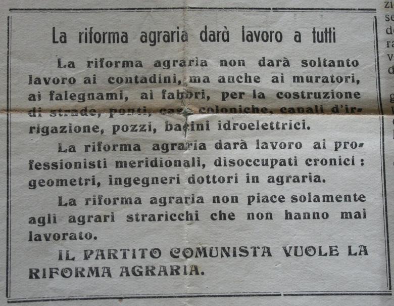 Lucania: azione proletaria (PCI): maggio 1946.