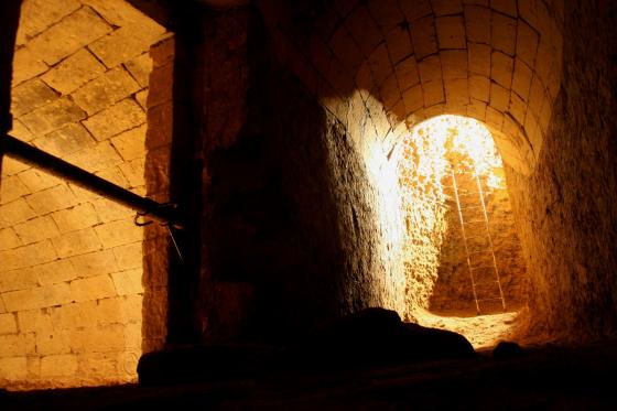 Galleria di accesso alla neviera