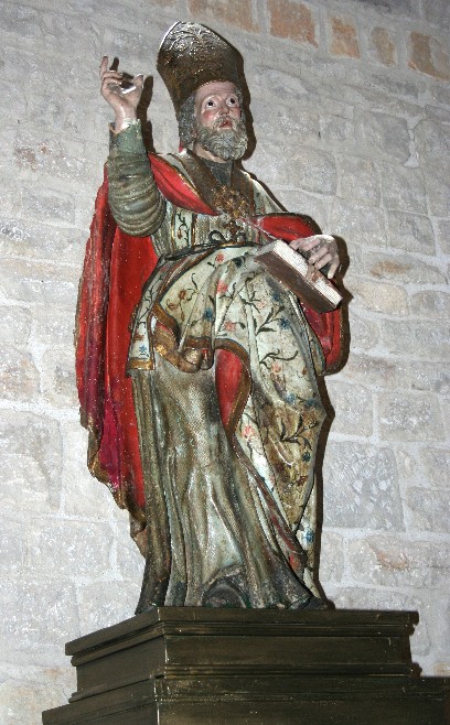 Rapolla: cattedrale, statua di S. Bagio.