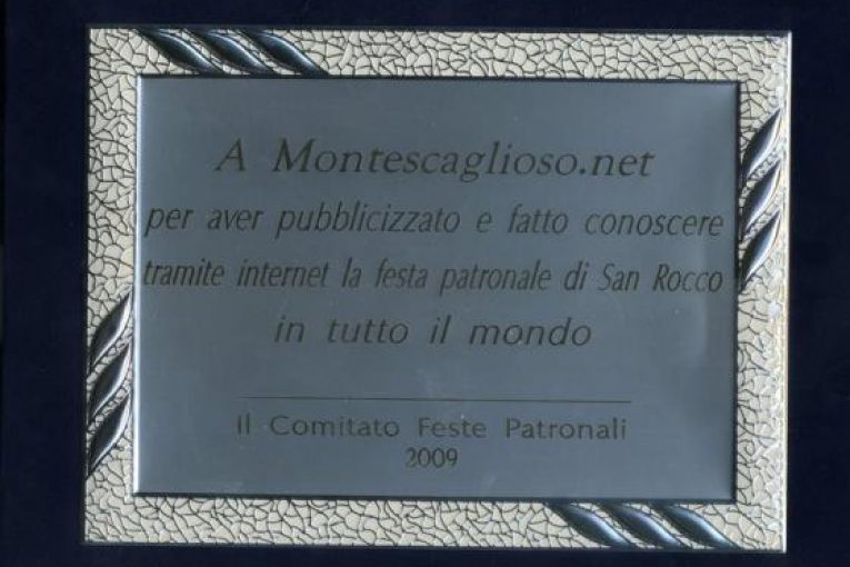 Riconoscimenti San Rocco 2009