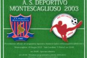 L’AS Deportivo Montescaglioso 2003 presenta l’affiliazione all’AS ROMA.