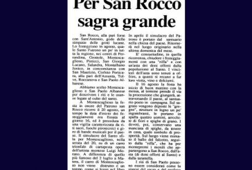 2 AGOSTO: SAGRA GRANDE