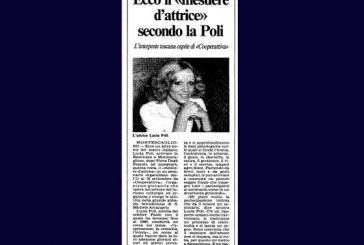 8 SETTEMBRE: LUCIA POLI, ATTRICE