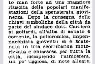 12 APRILE: IMPENNACCHIATA GIOVENTU’