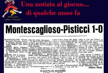 13 MAGGIO: SUPERIORITA’ DEL MONTESCAGLIOSO