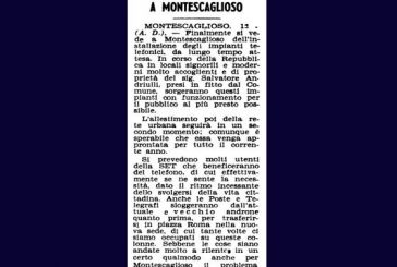 17 OTTOBRE: TELEFONI E POSTE A MONTESCAGLIOSO