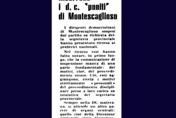 19 OTTOBRE: RICORSO DEI D.C. “PUNITI”