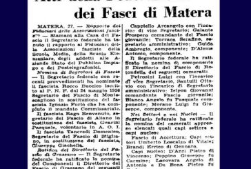 28 FEBBRAIO: FASCI DI MATERA