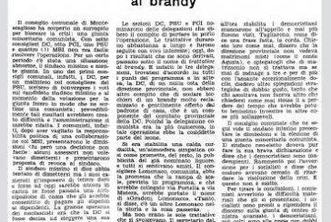 20 APRILE: TRATTATIVE AL BRANDY