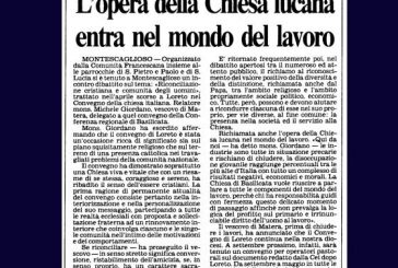 23 GIUGNO: RICONCILIAZIONE CRISTIANA