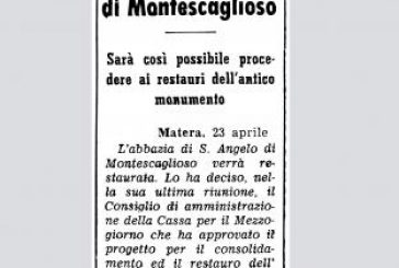 24 APRILE: ENNESIMO RESTAURO