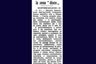 25 MAGGIO: PARCHEGGIO A TEMPO