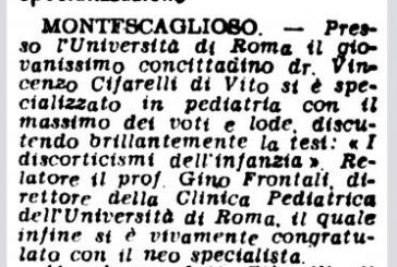 27 APRILE: PEDIATRIA CON LODE