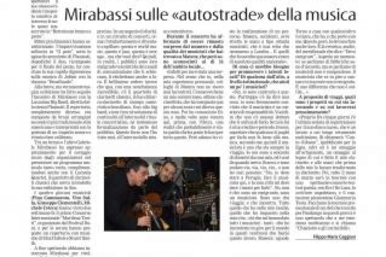 Mi Fa Jazz… Un sogno Sudamericano…. Samba…