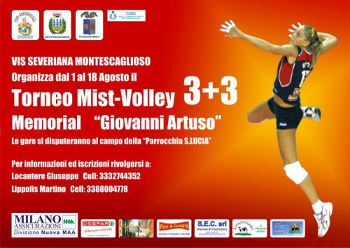 Torneo Mist-Volley 3+3 Memorial “Giovanni Artuso”