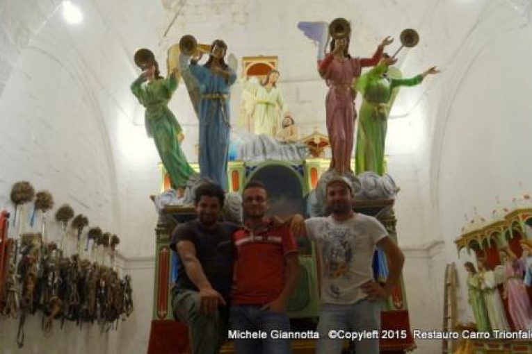 Benedizione Carro Trionfale S. Rocco e Asta del Carro 2015