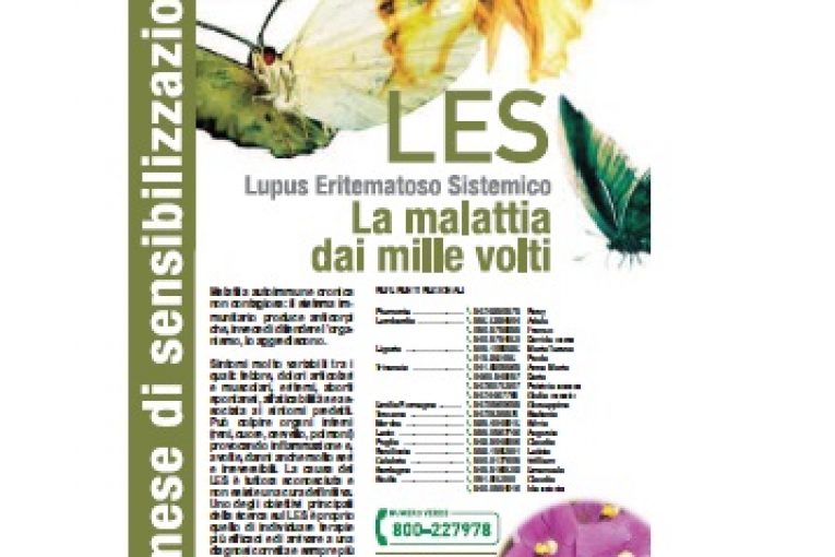 Una violetta per la lotta contro il LUPUS ERITEMATOSO SISTEMICO