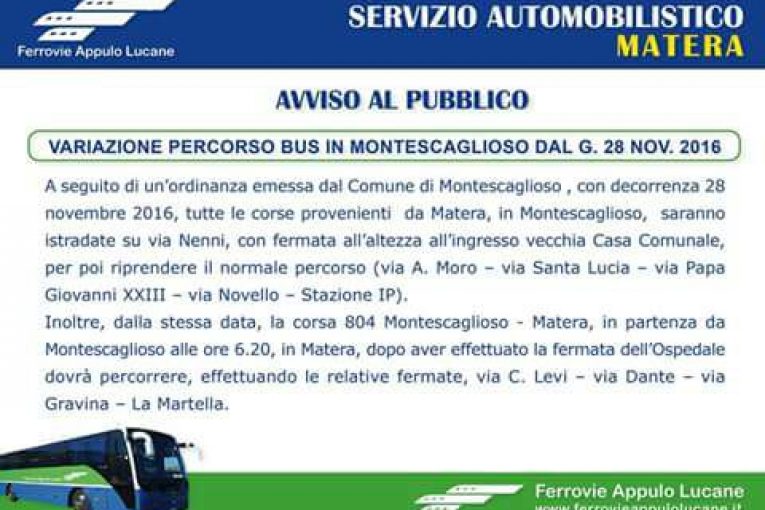 Comunicato Fal Variazione Percorso Bus