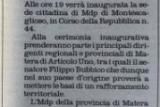 Articolo 1- MDP inagura la sede