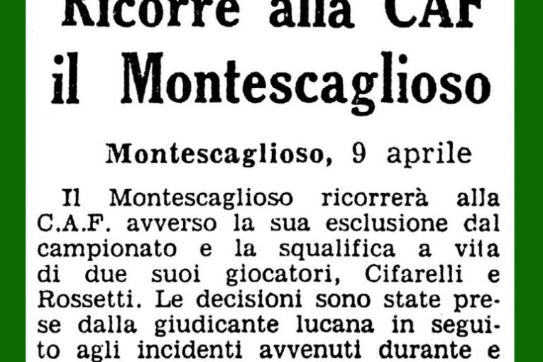 Esclusione dal campionato