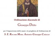 Montescaglioso, ordinazione diaconale di Giuseppe Didio