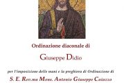 Montescaglioso, ordinazione diaconale di Giuseppe Didio