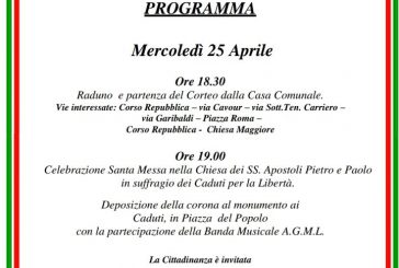 Montescaglioso, Invito 25 aprile 2018