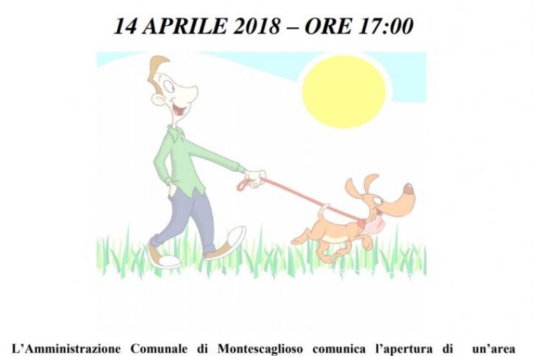 Montescaglioso, inaugurazione area sgambamento animali