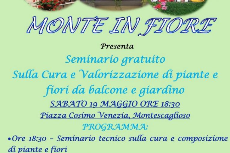 Montescaglioso, Monte in Fiore 2 Seminario