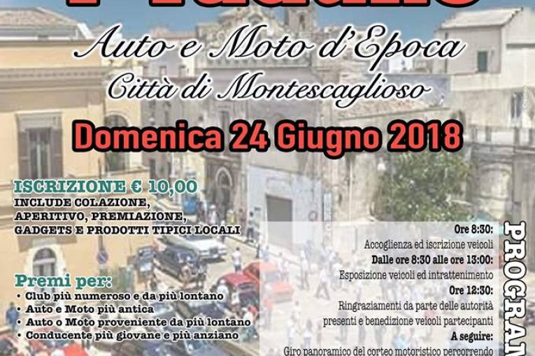 Old School Garage Montescaglioso Auto e Moto d’Epoca‎ a 4 ° Raduno Auto e Moto d’ Epoca Città di Montescaglioso
