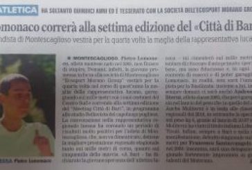 Lomonaco correra’ alla settima edizione del Citta’ di Bari