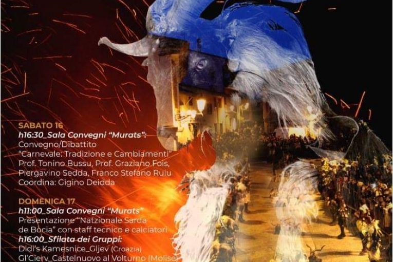 Cucibocca di Montescaglioso ospite in Sardegna dell’antichissimo Carnevale di Samugheo per “A Maimone 2019”