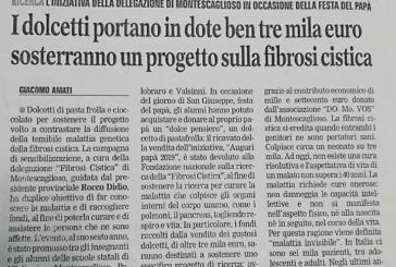 I dolcetti portano in dote ben tre Milà euro sosterranno un progetto sulla fibrosi cistica