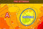 FINE SETTIMANA: INSTABILITÀ SPARSA E ANCORA CALDO LONTANO.