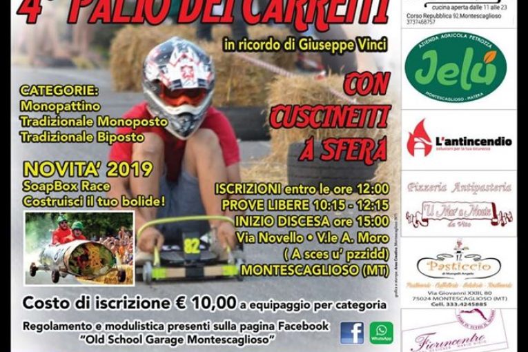 4 Palio dei Carretti con cuscinetti a sfera.