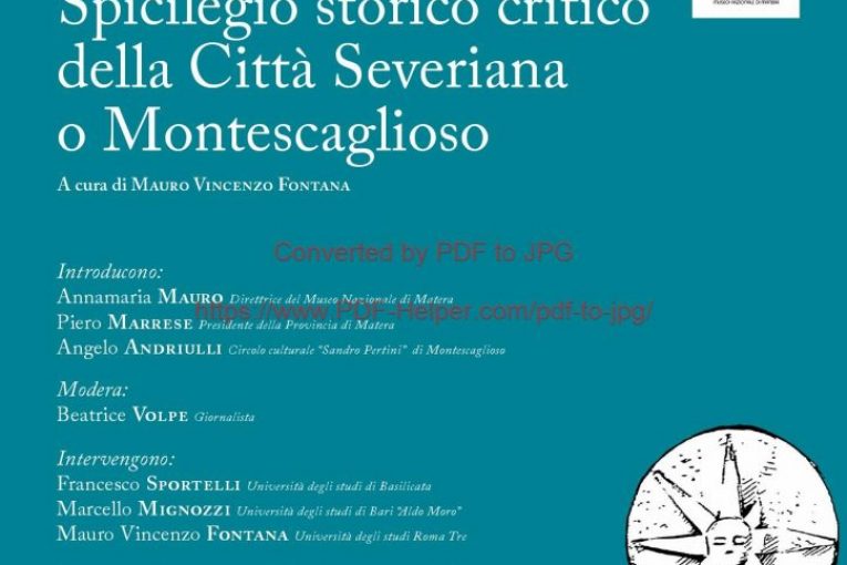 Spicilegio storico criticodella Città Severiana o Montescaglioso